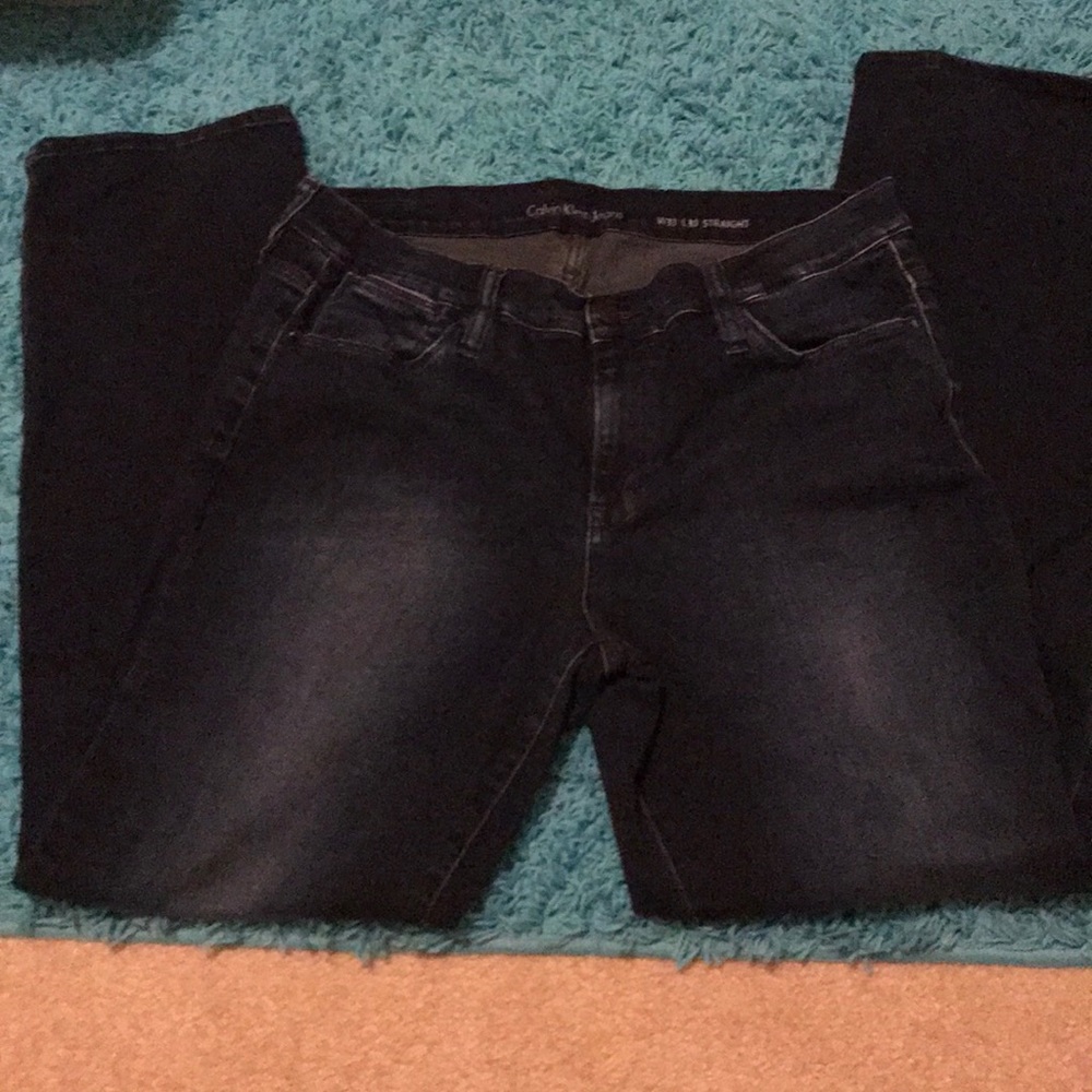 Calvin Klein Super Stretchy Straight Leg Jeans